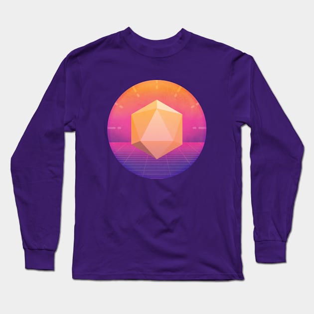 The Golden d20 Long Sleeve T-Shirt by The d20 Syndicate